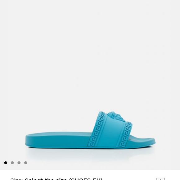 Versace rubber Medusa slides sz 42 US 9 dust bag - Picture 3 of 4